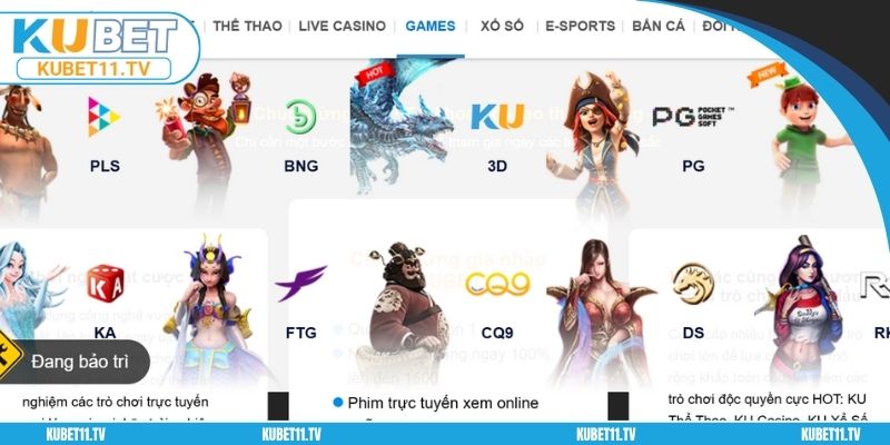 Danh sách trò chơi đánh bài siêu khủng tại Kubet11