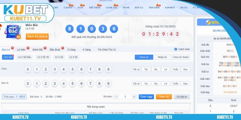 Giới thiệu các kiểu cược xổ số Mega